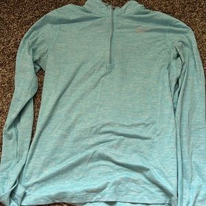 Blue running sweatshirt